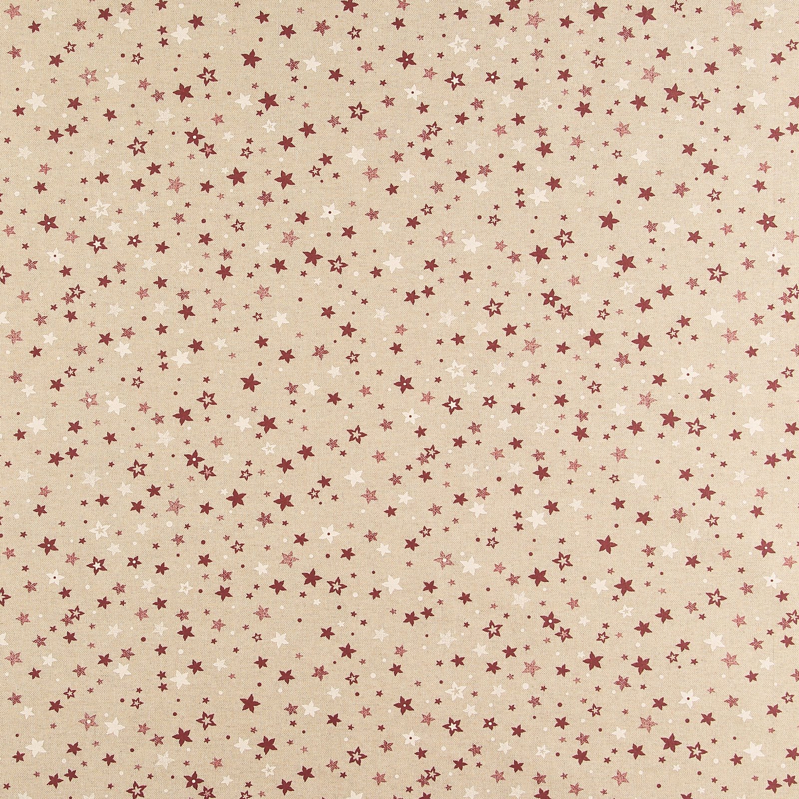 Woven oilcloth linenlook white/red stars 872324_pack_sp