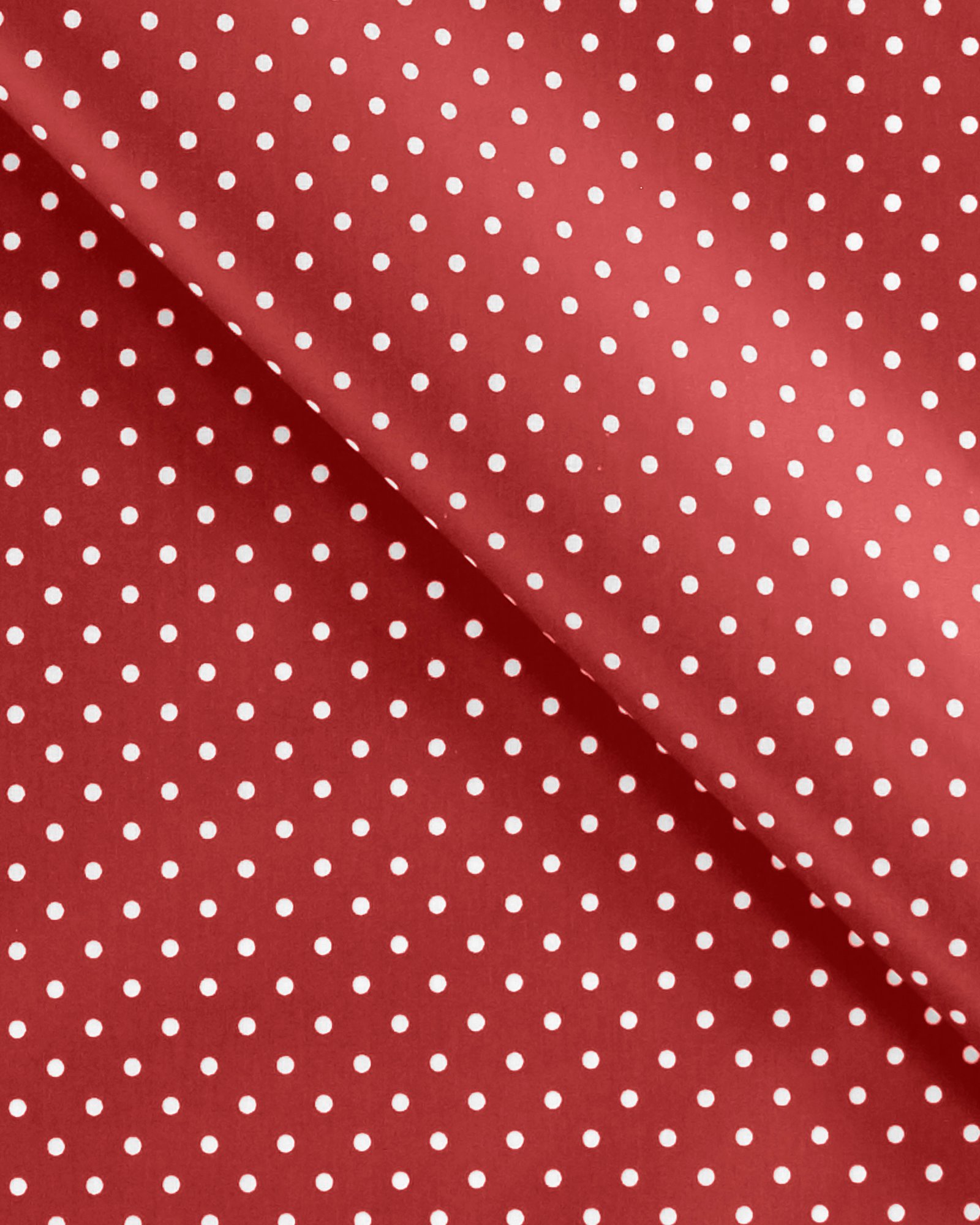 Woven oilcloth red w white dots 860161_pack