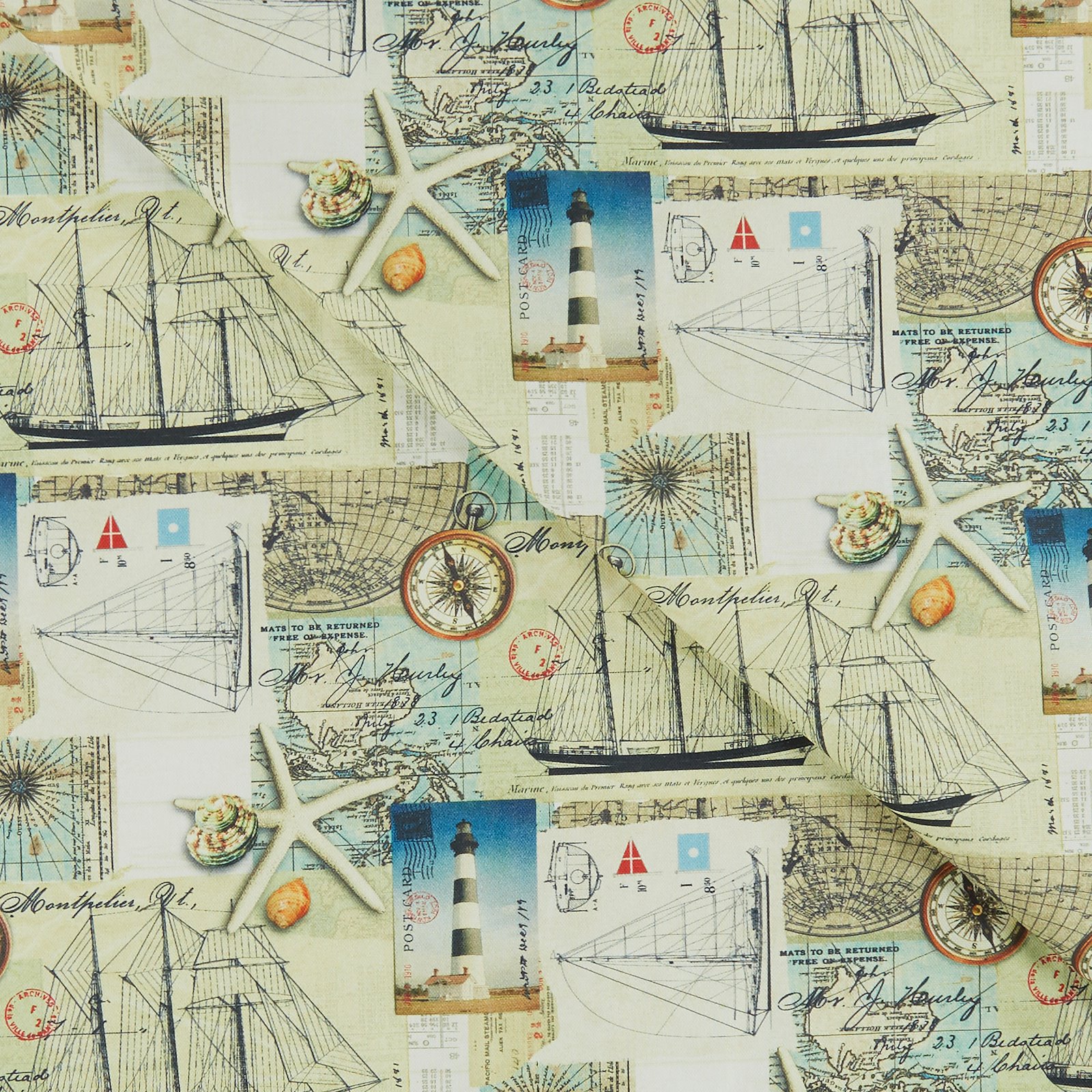 Woven oilcloth with maritime photo print 872338_pack
