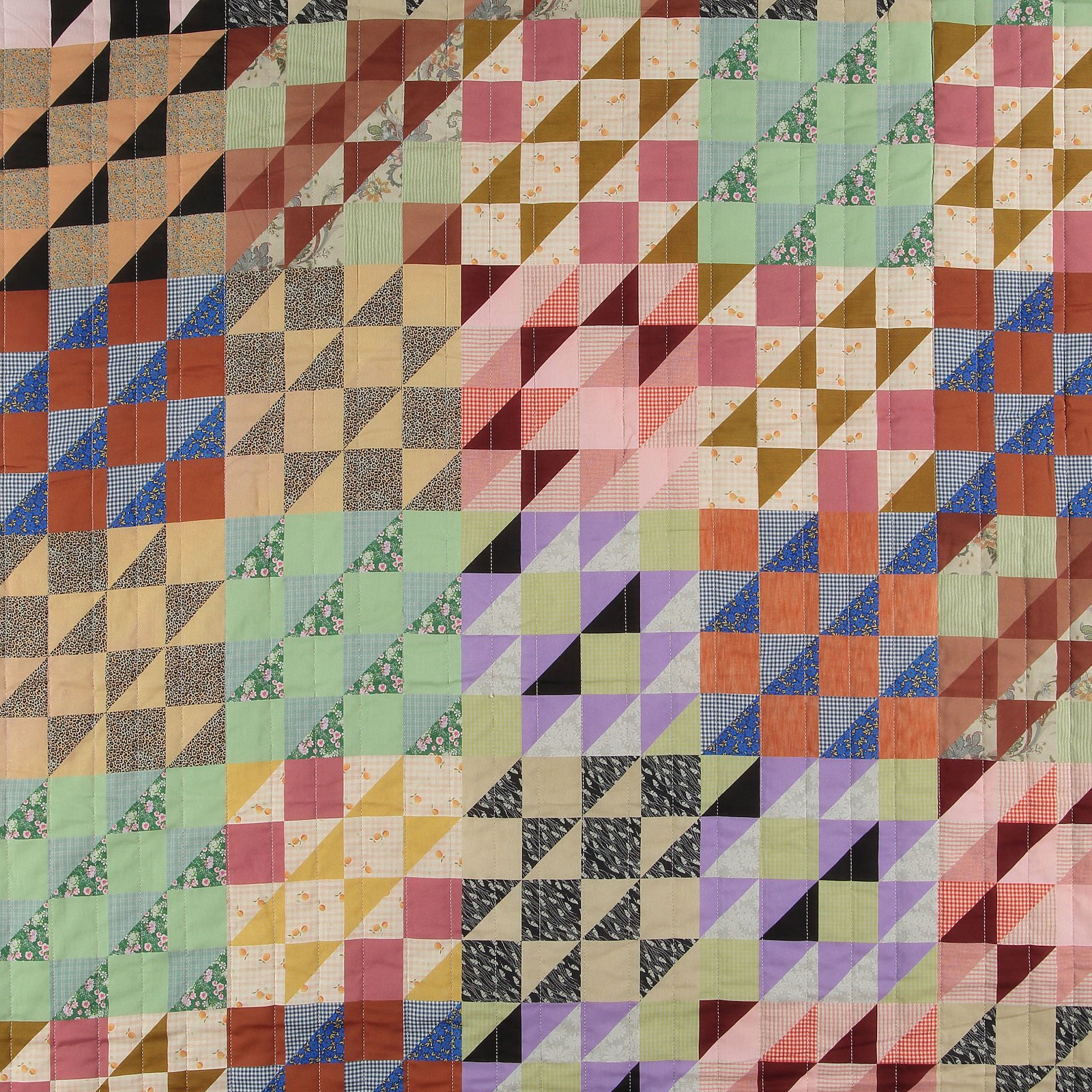 Woven quilt with 2-side patchwork print 920249_pack_solid