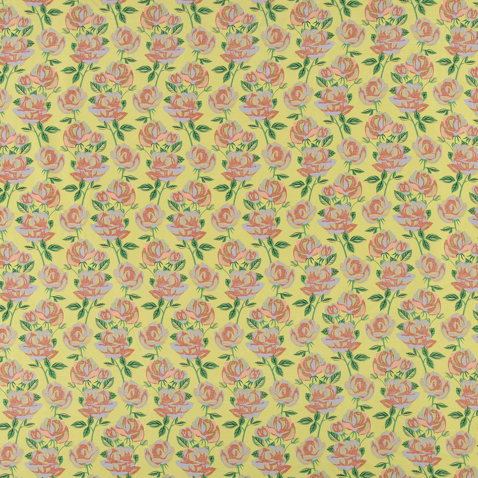 Woven soft twill yellow with flowers 521124_pack_sp
