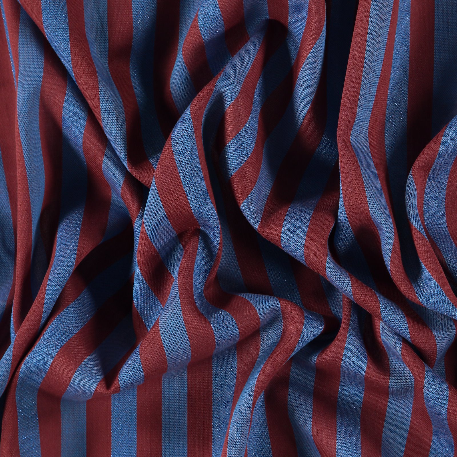 Woven stripe brown w. blue lurex 501794_pack