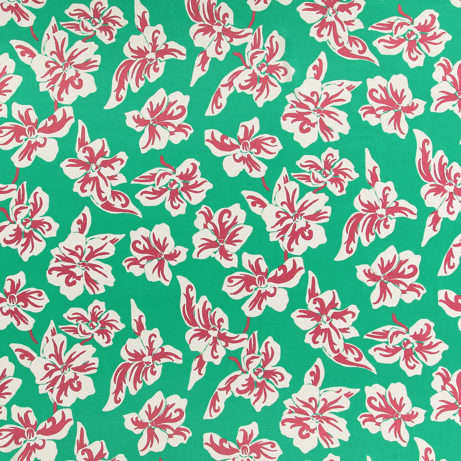 Woven twill bright green w big flowers 521133_pack_sp