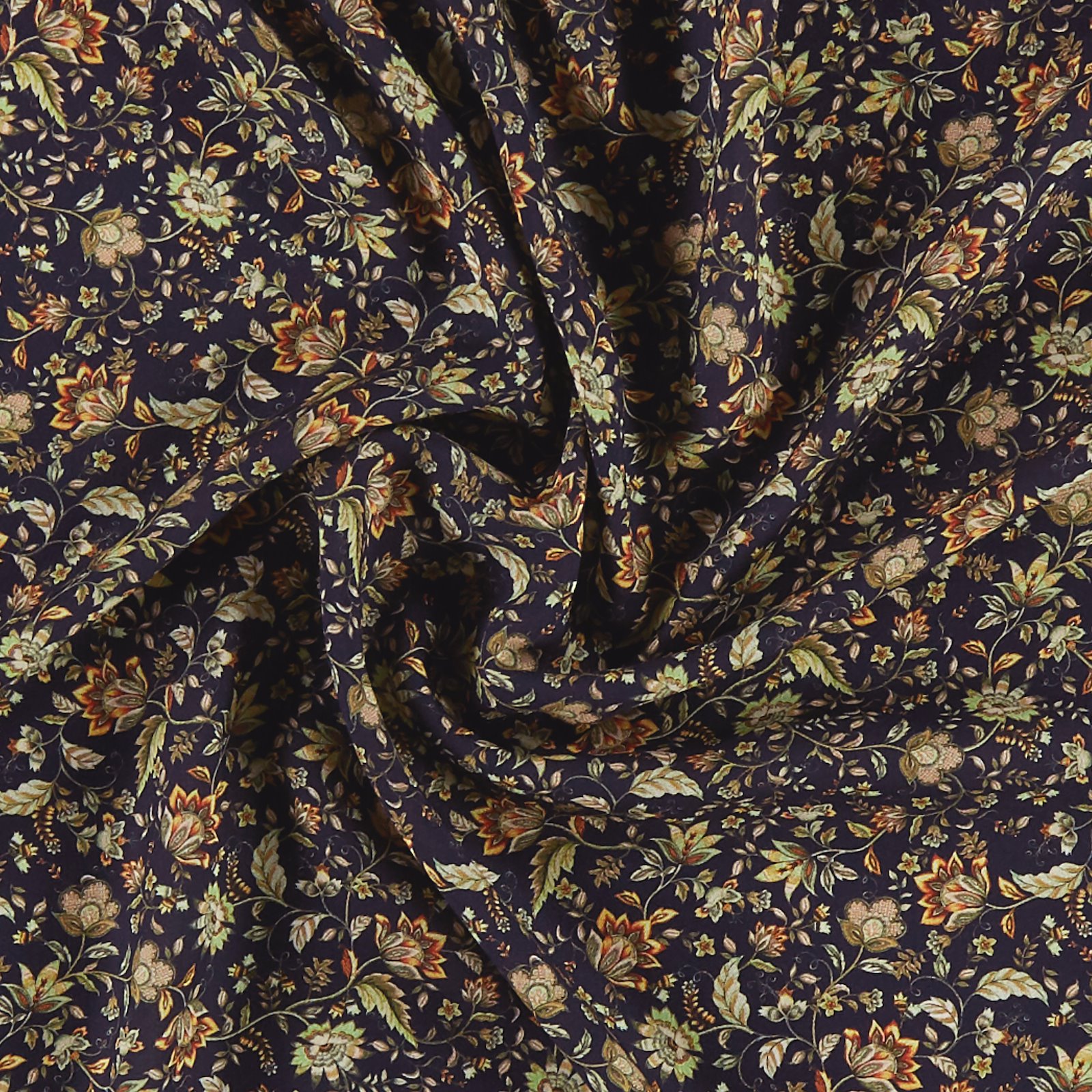 Woven viscose navy with flowers 710016_pack