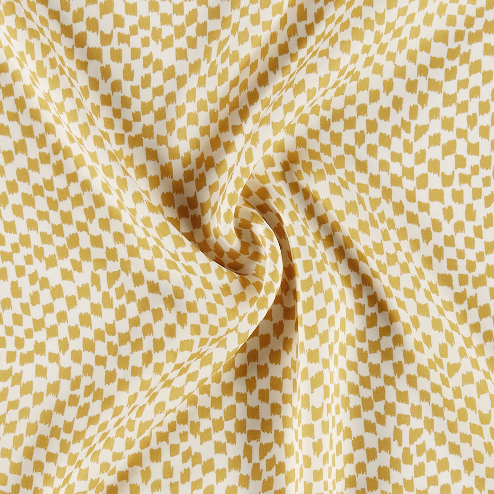 Woven viscose offwhite/curry checks 710790_pack