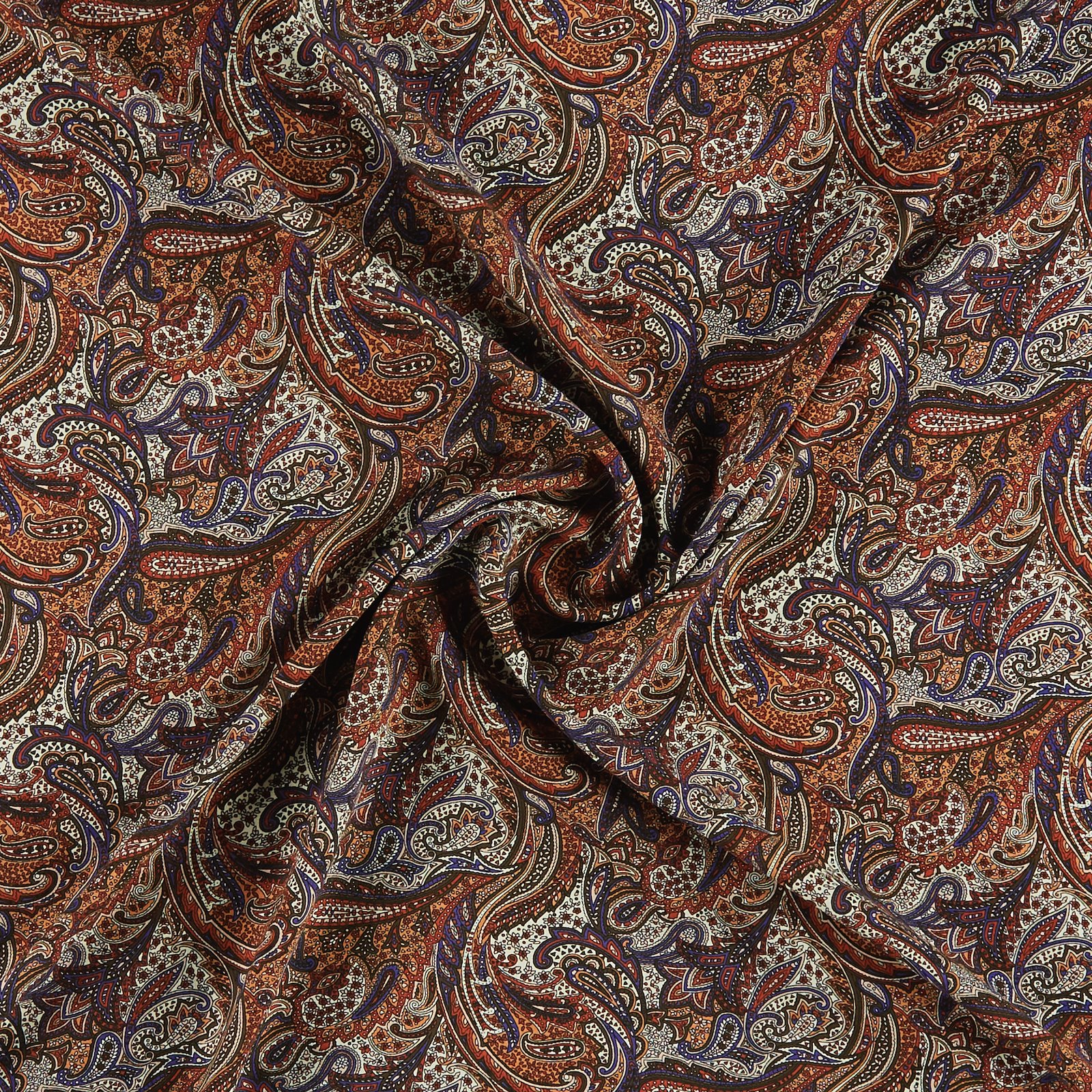 Woven viscose with terracotta paisley 710868_pack