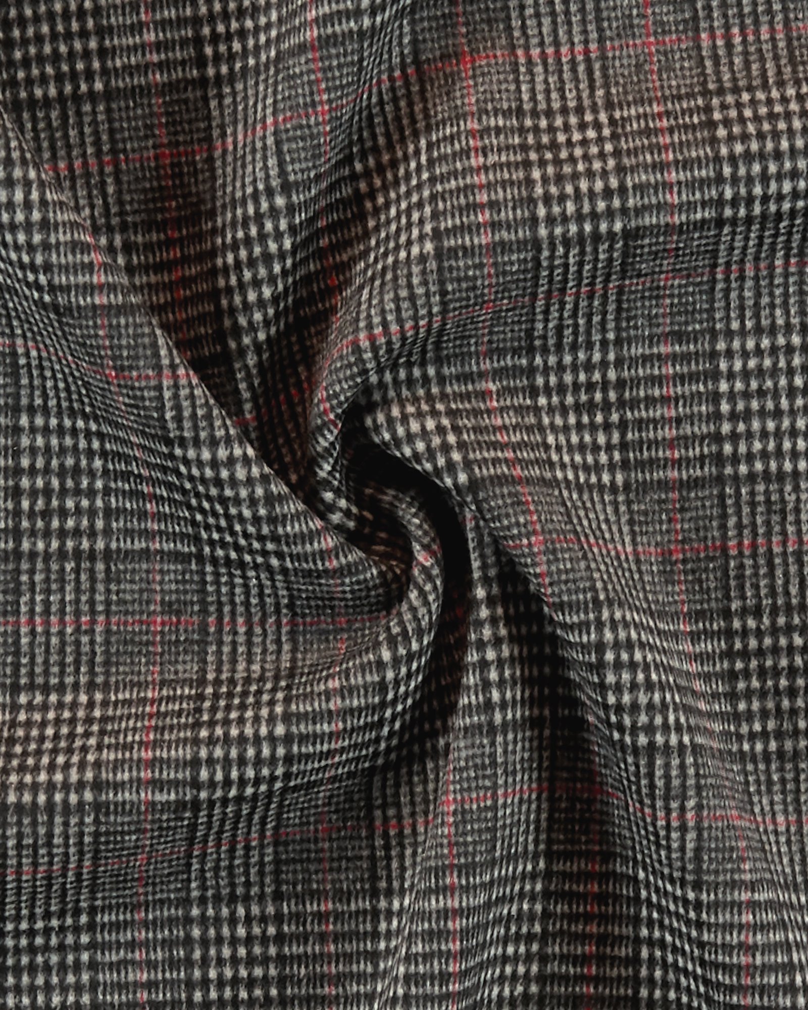 Woven wool black/white YD check 2-sided 300274_pack
