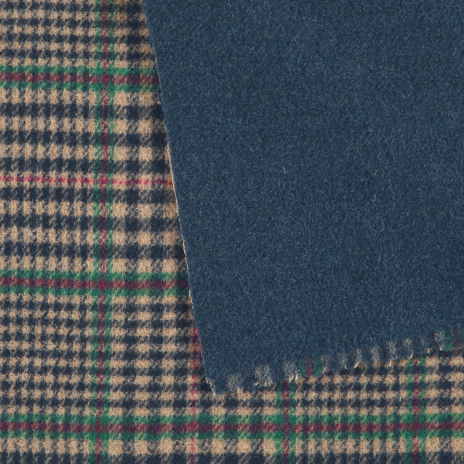 Woven wool navy/green/beige check 2-side 300253_pack_b