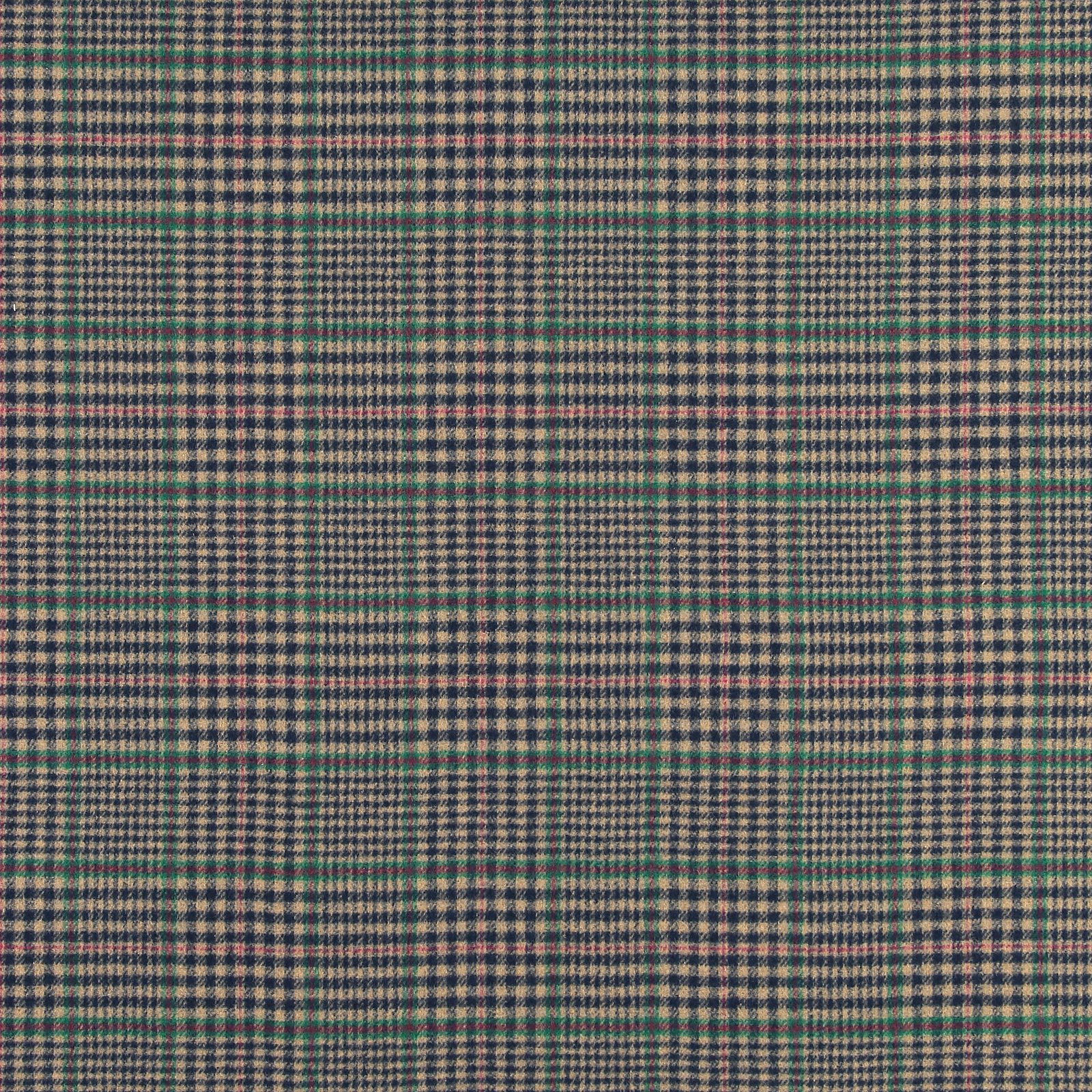 Woven wool navy/green/beige check 2-side 300253_pack_sp