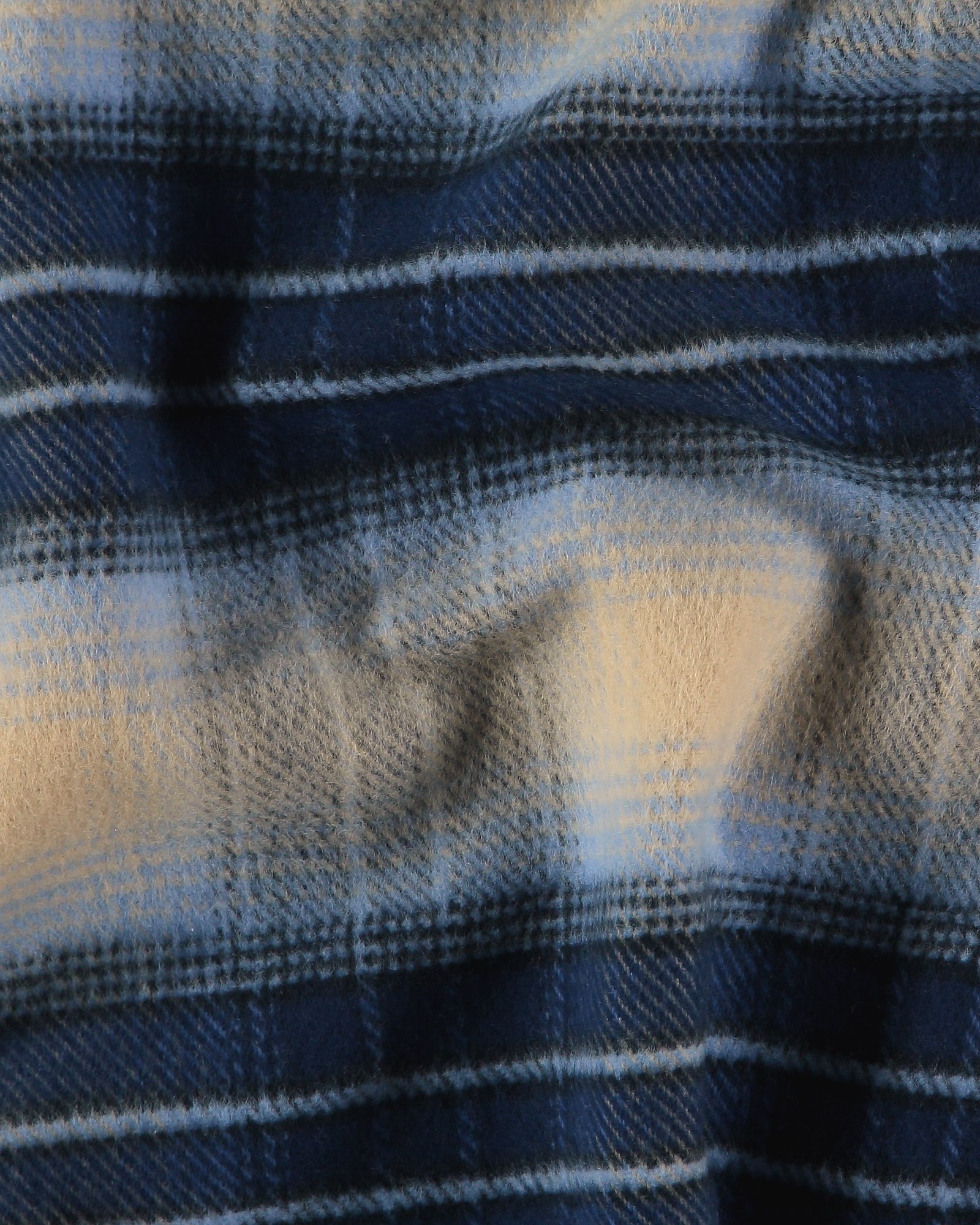 Woven YD check blue brushed surface 400318_pack