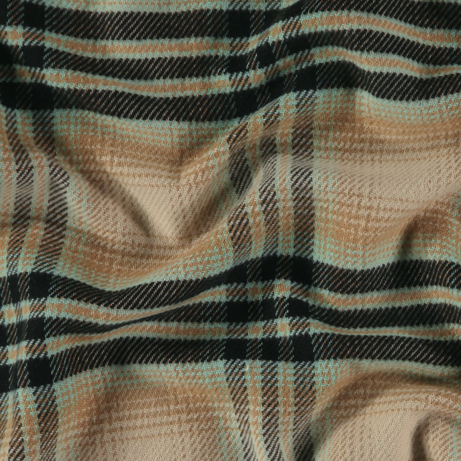 Woven YD check mint/sand brushed surface 400320_pack