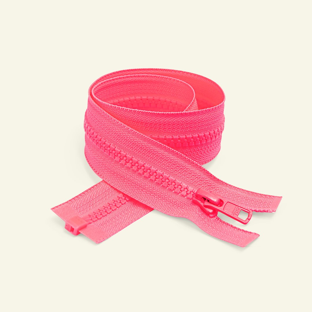 Se YKK lynlås 6mm delbar 65cm neon pink hos Selfmade