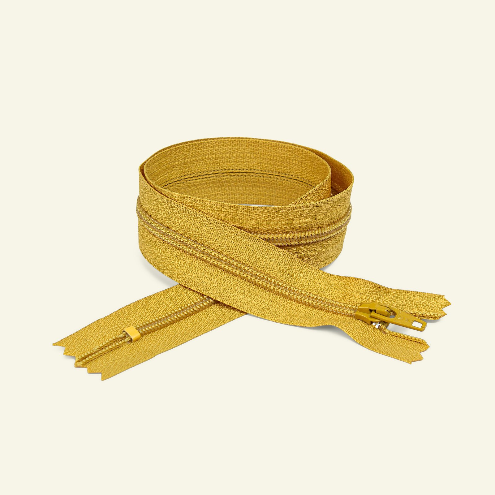 YKK zip 4mm closed end 10cm curry x40535_pack