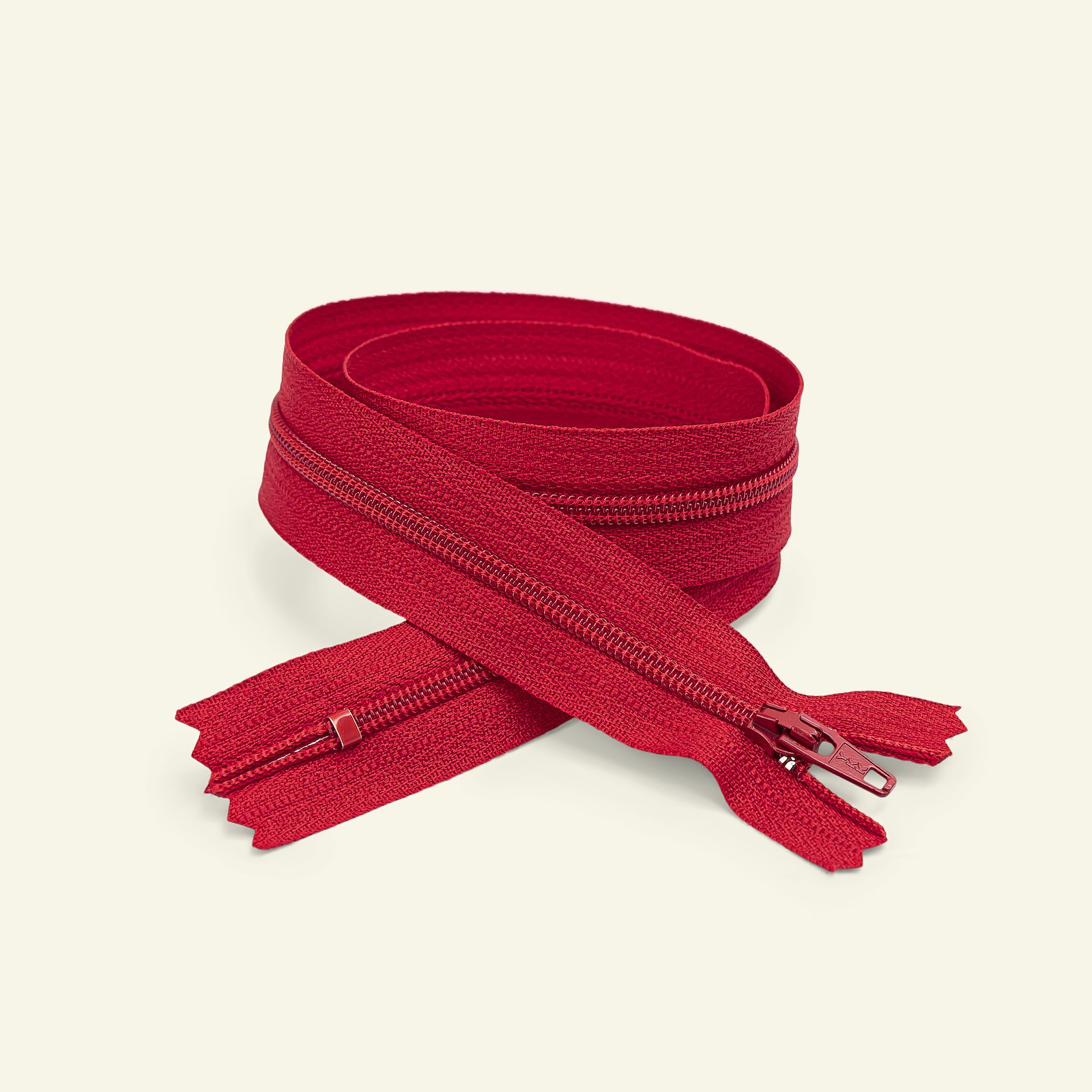 YKK zip 4mm closed end 10cm red x40511_pack