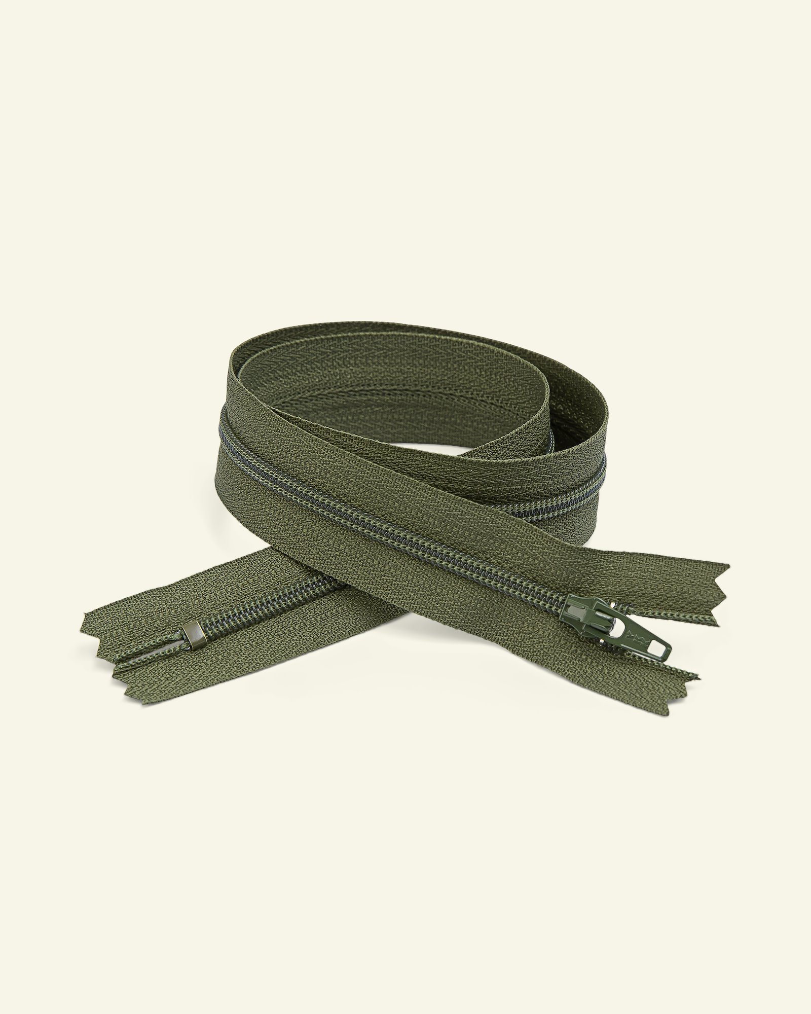 YKK zip 4mm closed end 30cm army x40533_pack