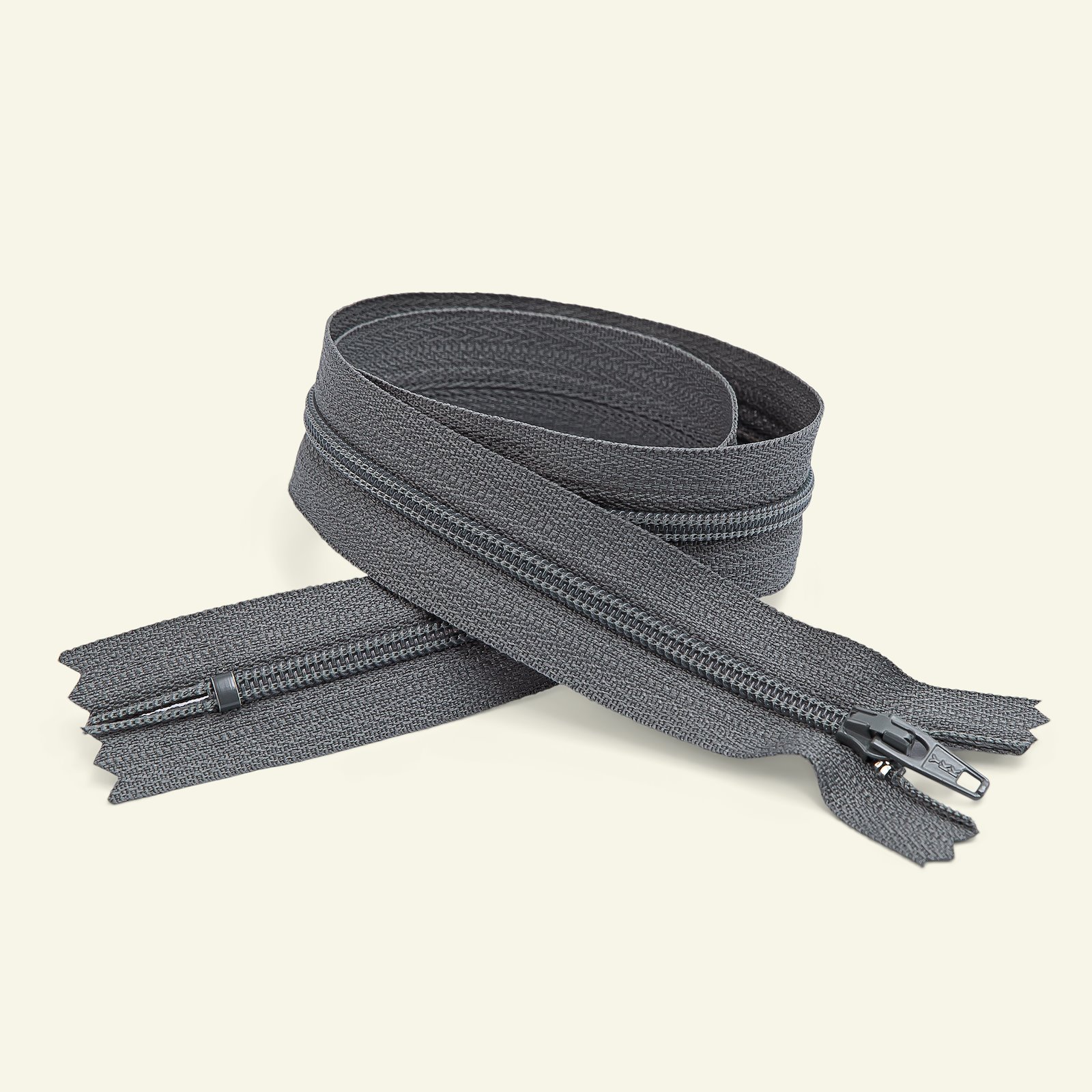 YKK zip 4mm coil closed end grey x40541_pack
