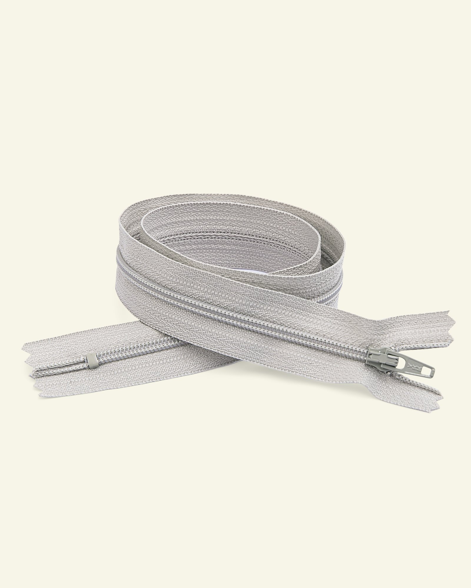 YKK zip 4mm coil closed end light grey x40540_pack