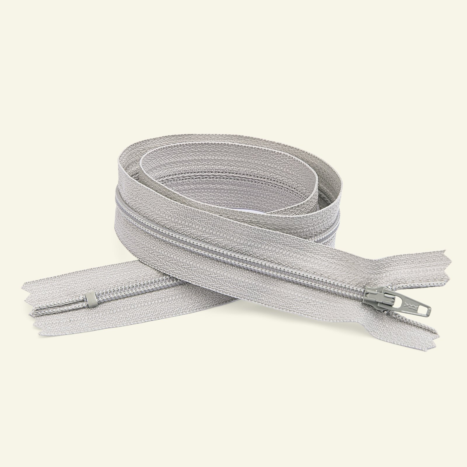 YKK zip 4mm coil closed end light grey x40540_pack