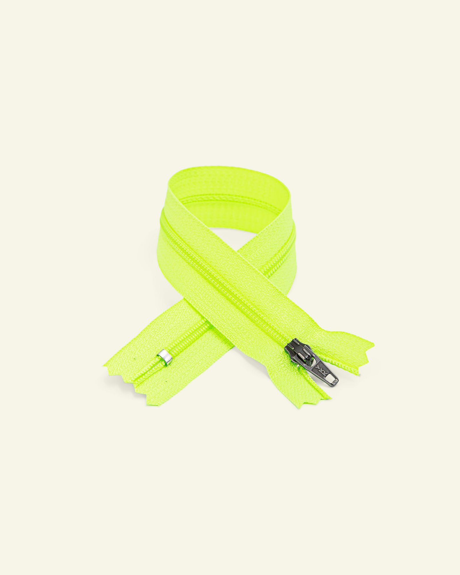 YKK zip 4mm coil closed end neon yellow x40583_pack