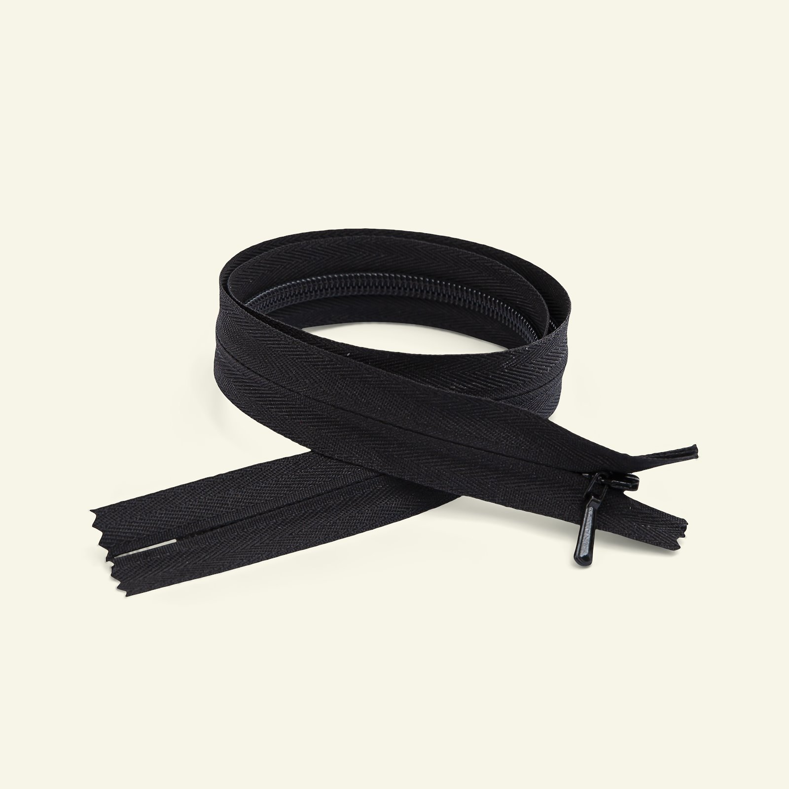 YKK zip 4mm invisible closed 20cm black x40743_pack