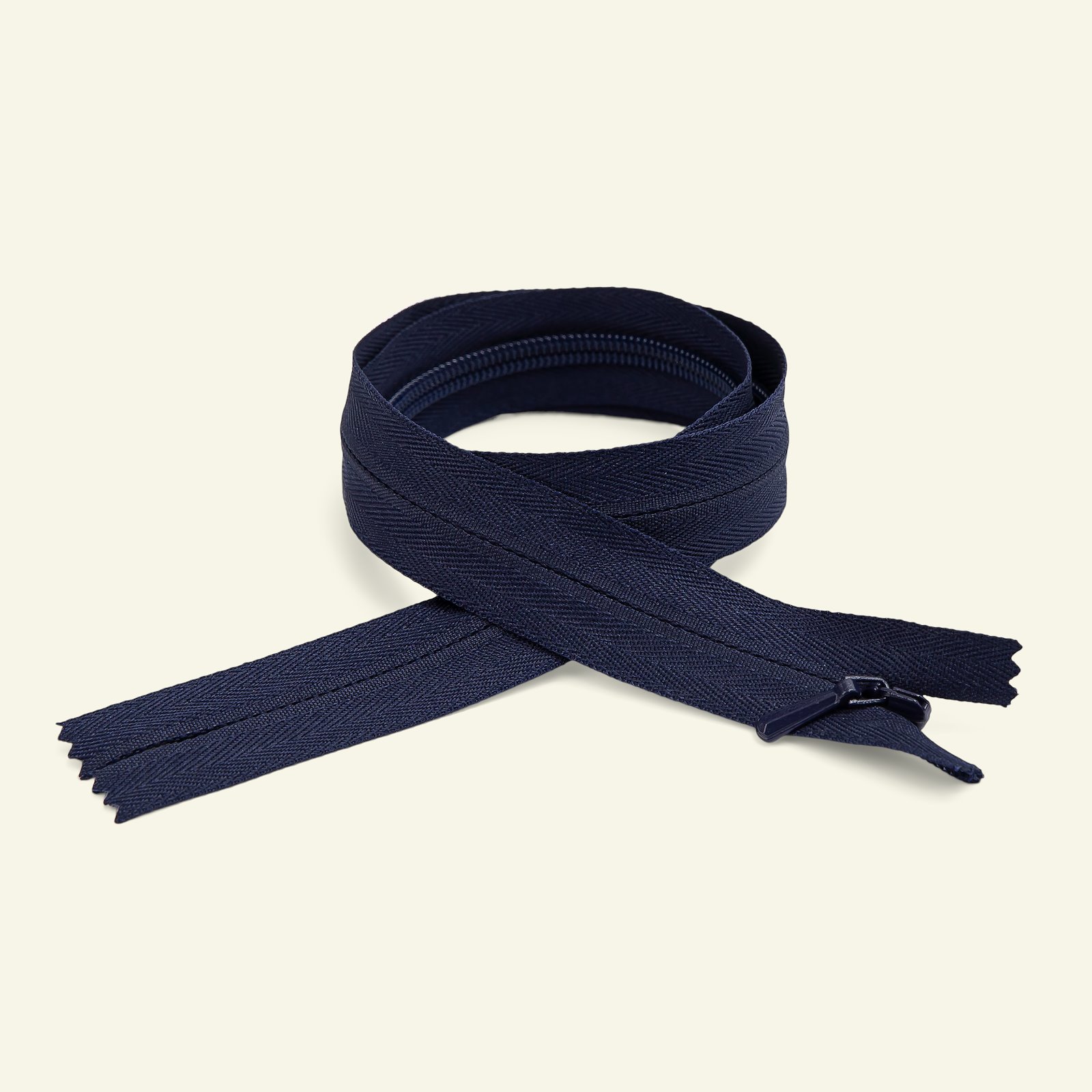 YKK zip 4mm invisible closed 20cm navy x40723_pack