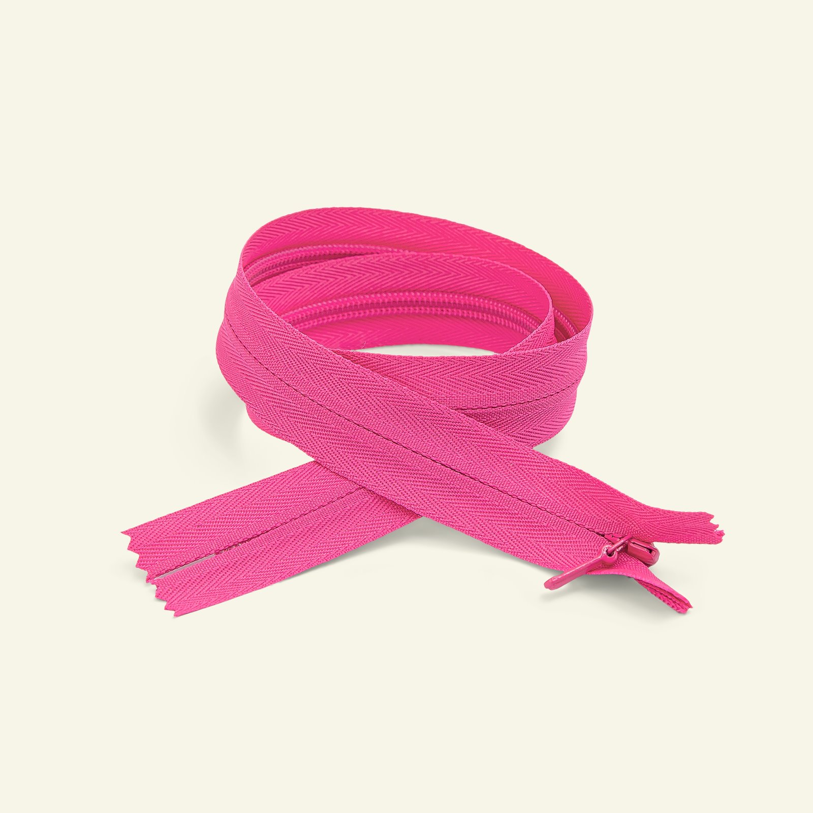 YKK zip 4mm invisible closed 20cm pink x40710_pack