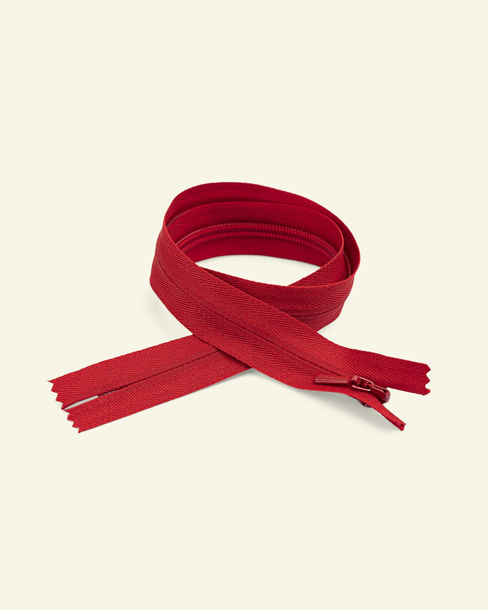 YKK zip 4mm invisible coil red x40711_pack