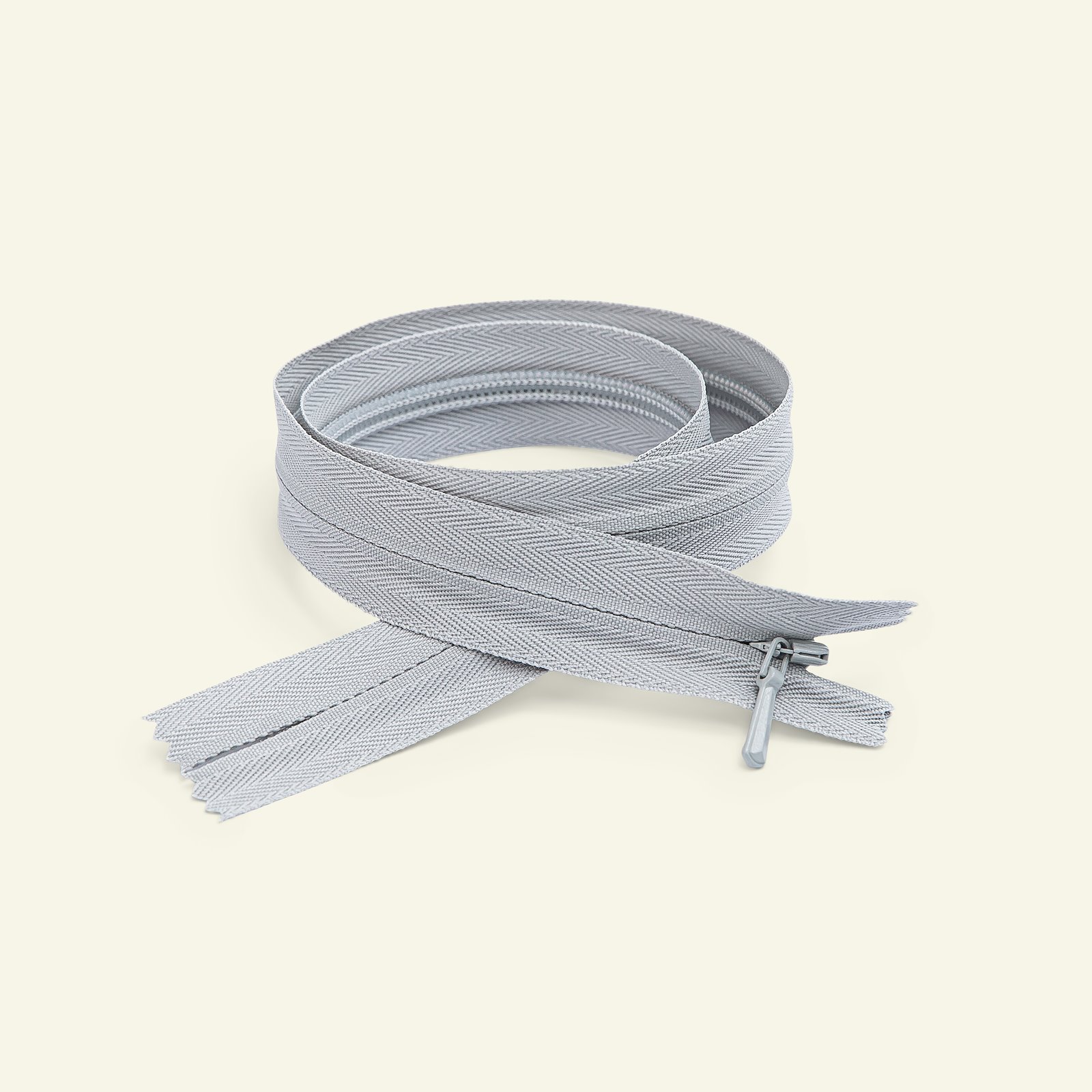YKK zip 4mm invisible coil soft grey x40739_pack