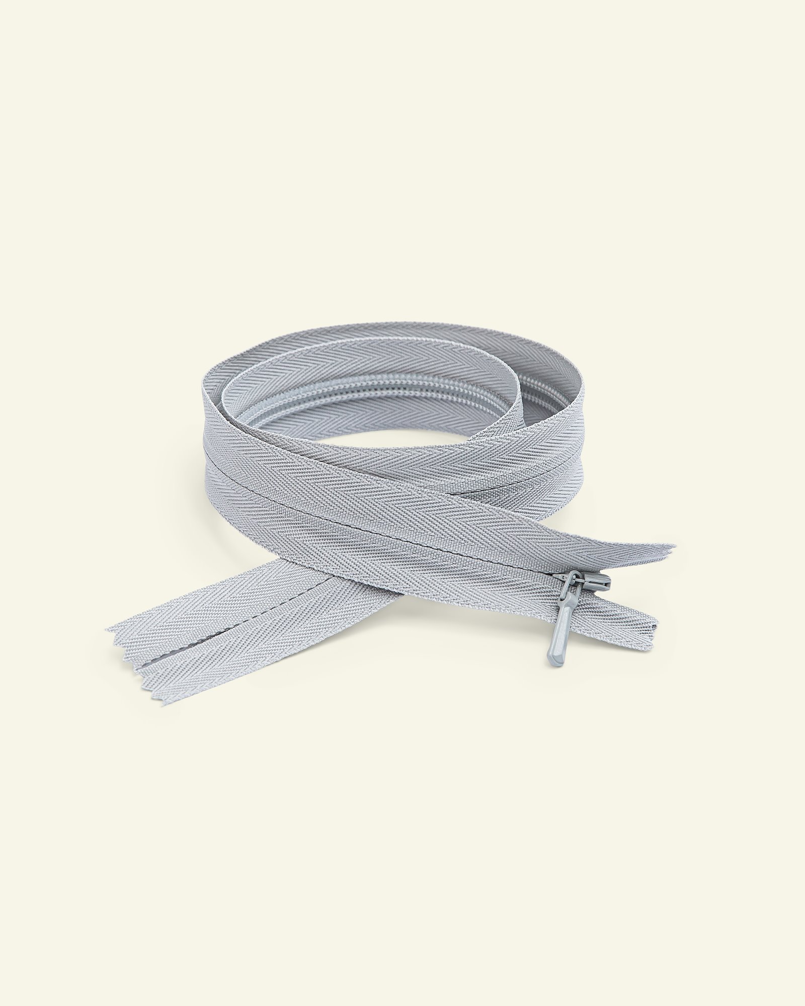YKK zip 4mm invisible coil soft grey x40739_pack