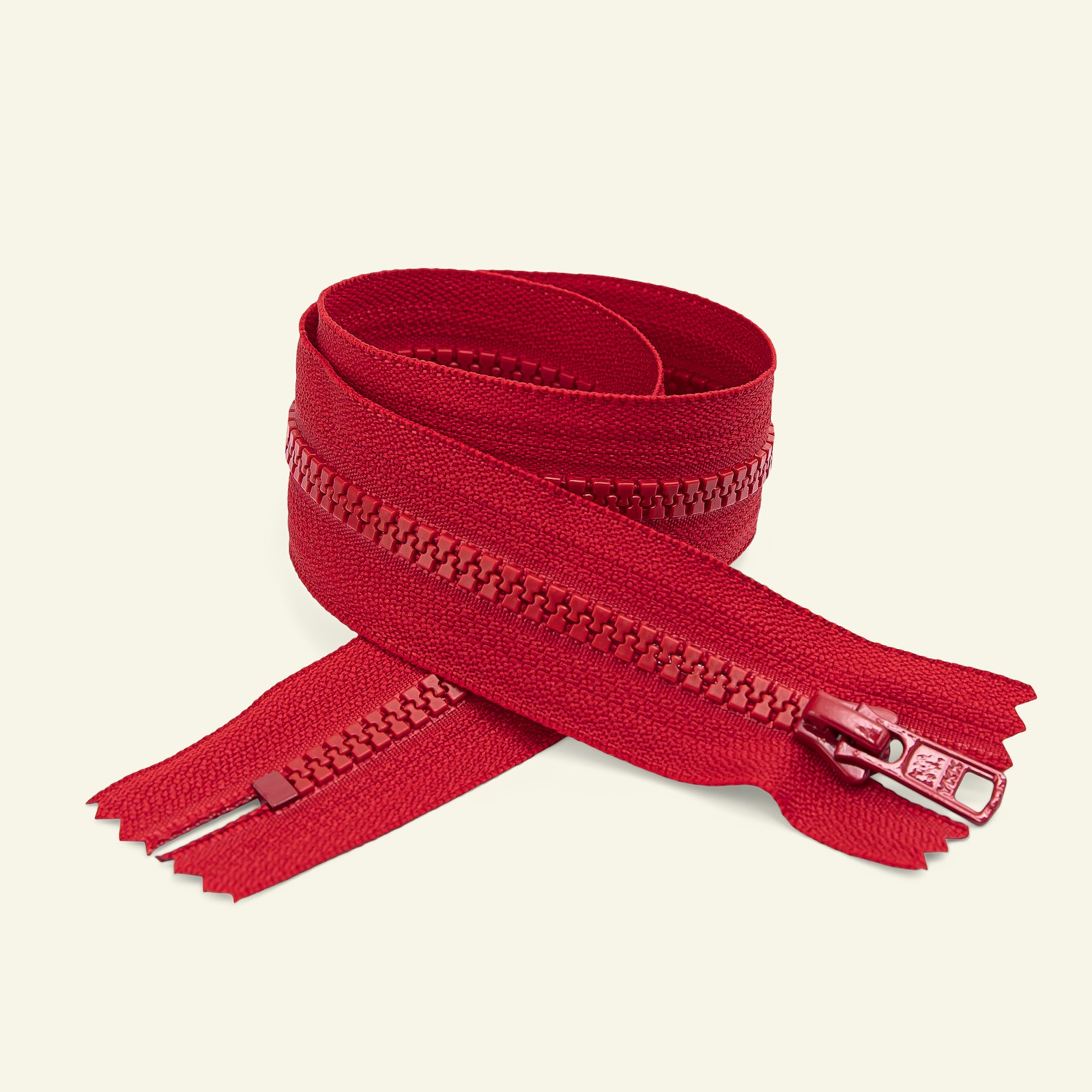 YKK zip 6mm closed end 12cm red x50111_pack