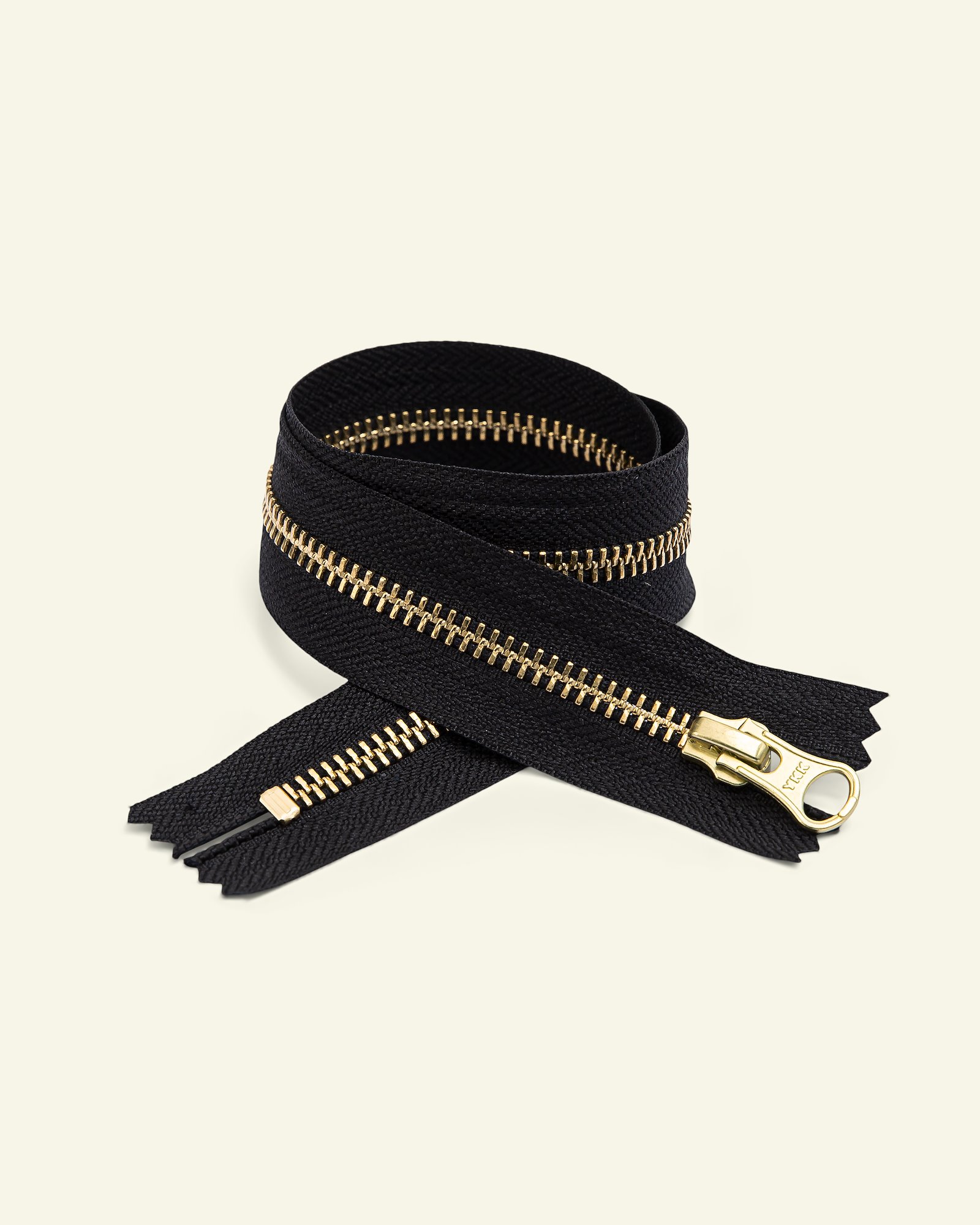 YKK zip 6mm closed end black/gold x59373_pack.png