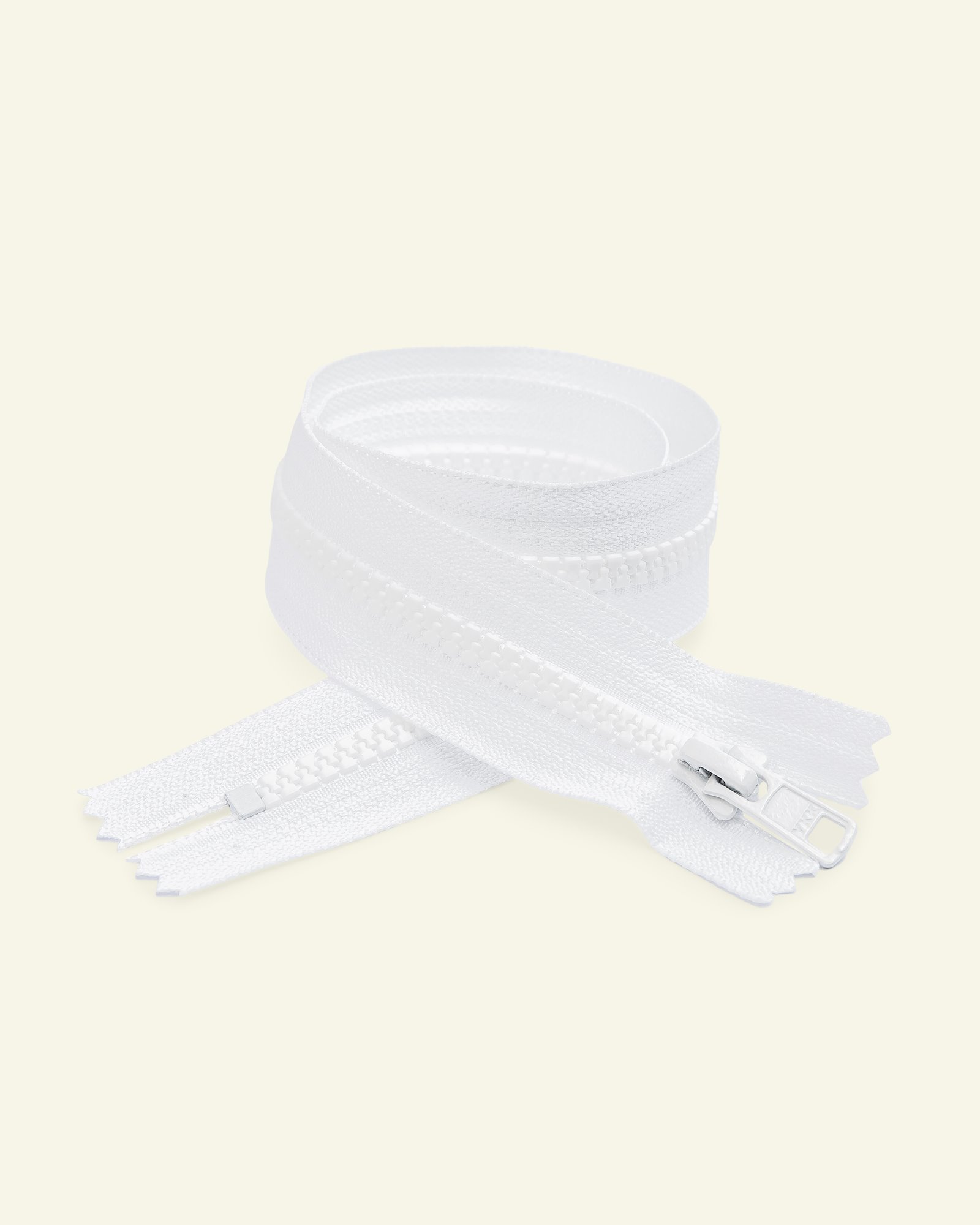 YKK zip 6mm closed end white x50101_pack