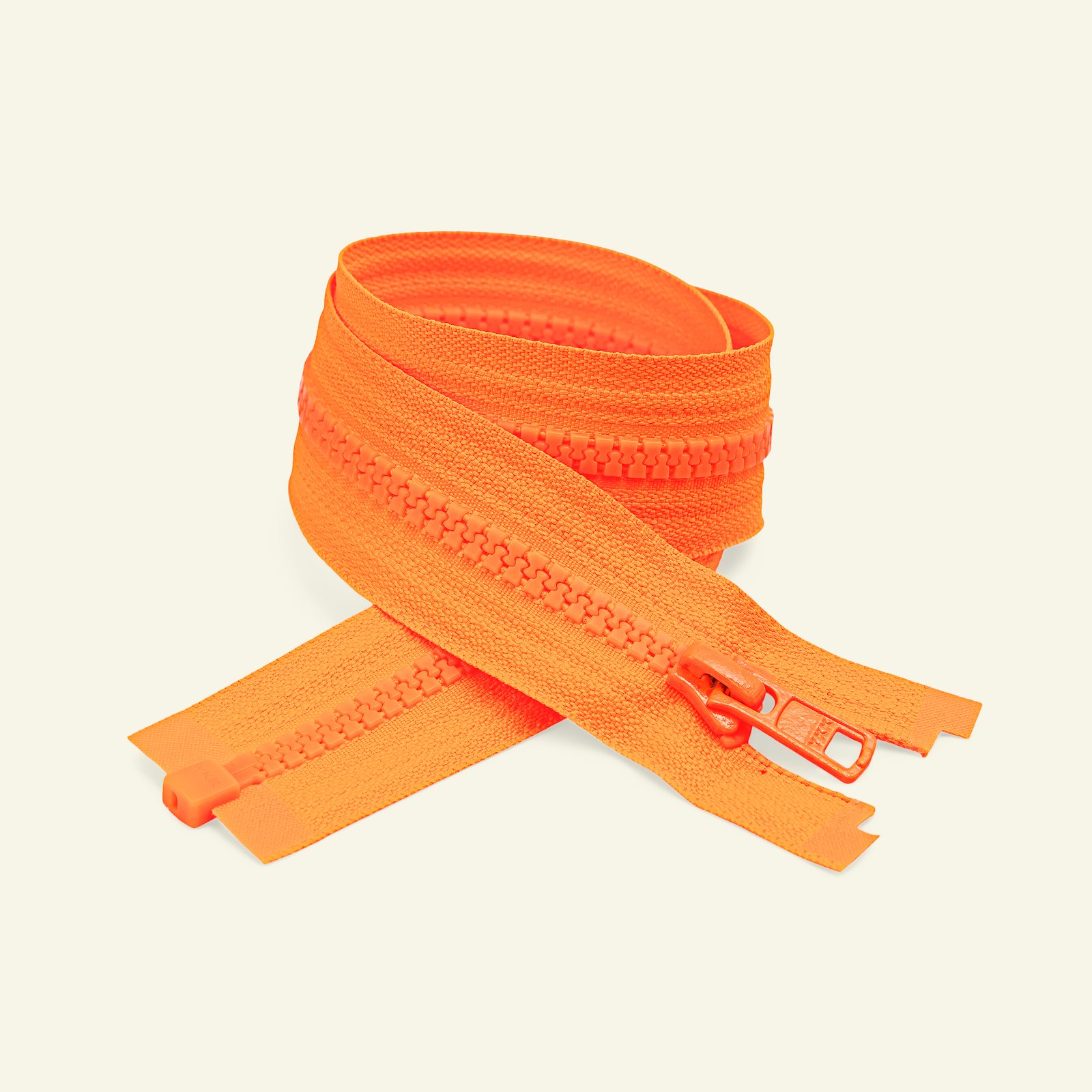 YKK zip 6mm open end 40cm neon orange x50085_pack