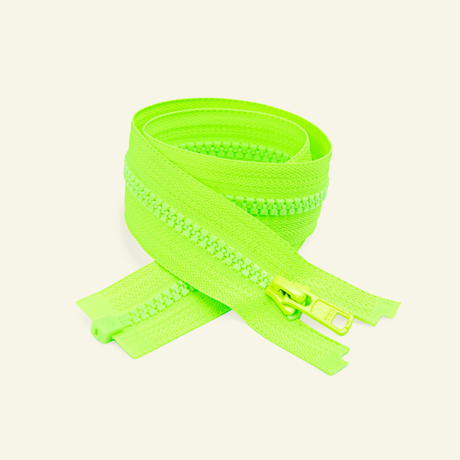 YKK zip 6mm open end neon green