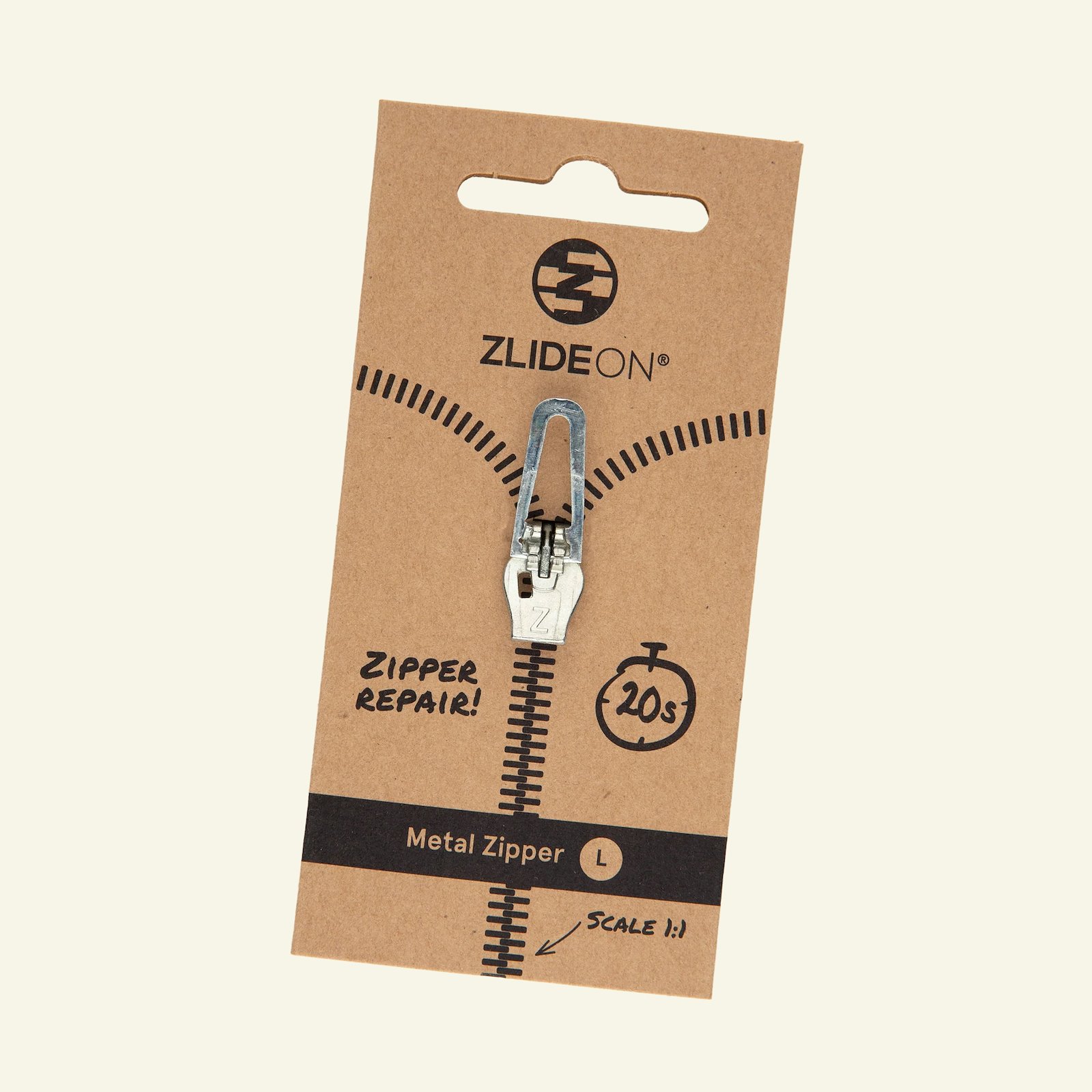 ZlideOn for metal zipper L silver 1pc x40626_pack.png
