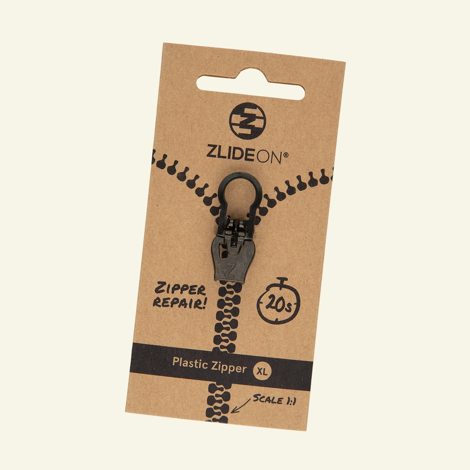 ZlideOn for plastic size XL black 1pcs 40611_pack