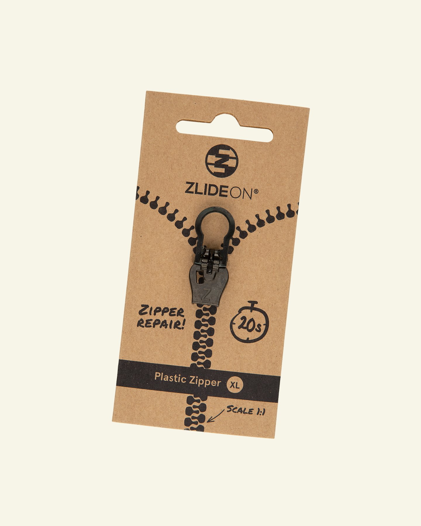 ZlideOn for plastic size XL black 1pcs 40611_pack