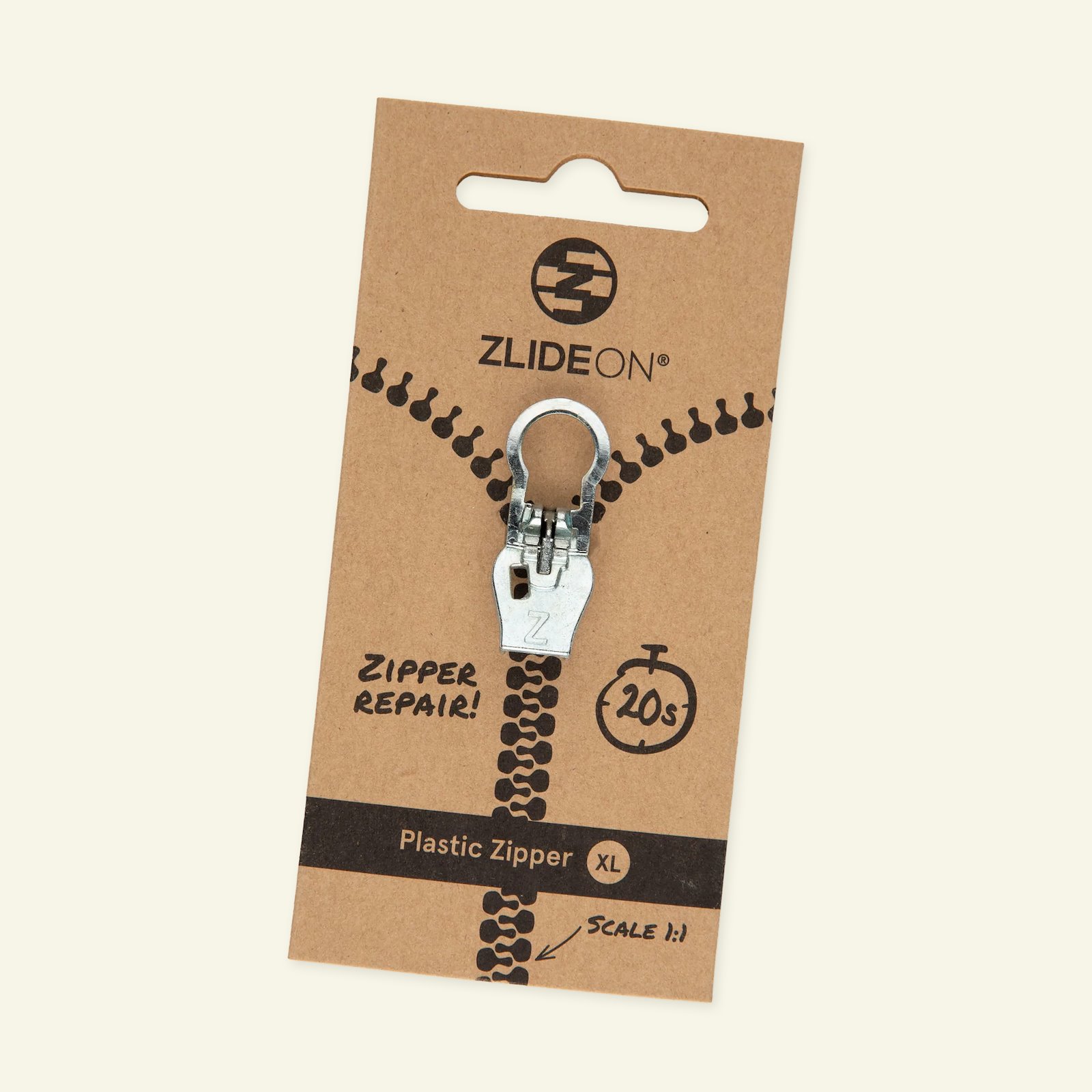 ZlideOn for plastic size XL silver col. 40612_pack
